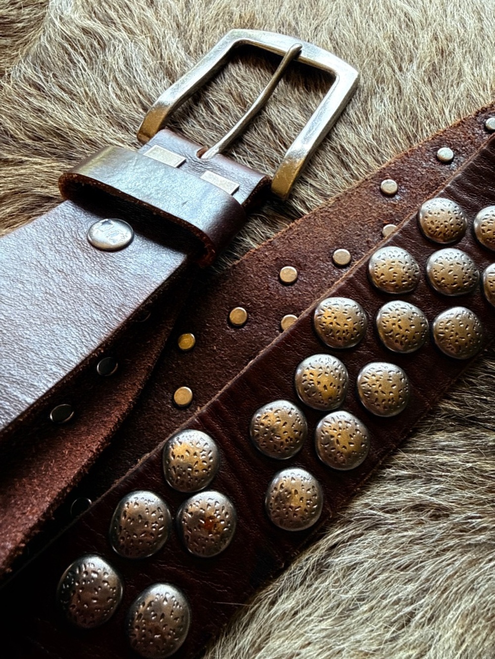 Bed Stu Hewitt Brown Leather Belt